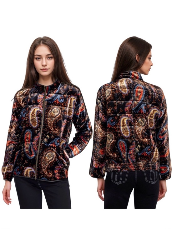 Johnny Was Jackets & Blazers - Johnny Was Dolman Quilted Velvet Jacket